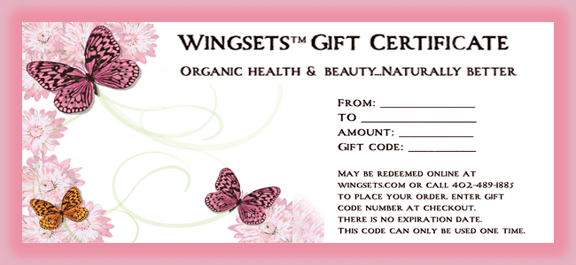 Wingsets Gift Certificates