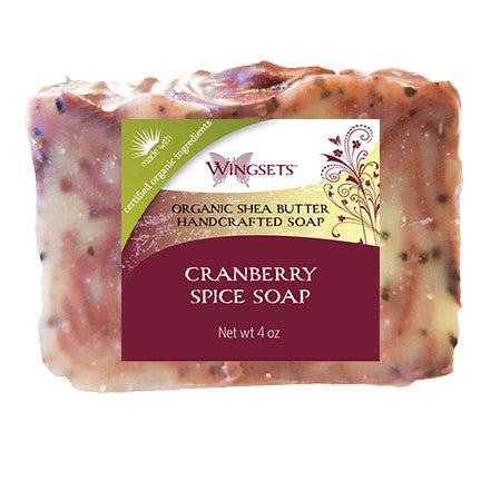 Cranberry Spice Handcrafted Bar Soap - certified organic ingredients