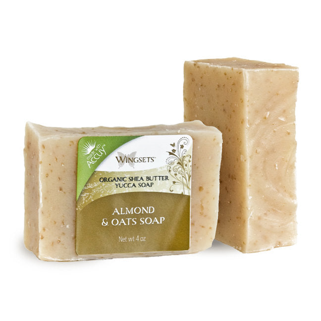 Almond & Oats Bar Soap - handcrafted with certified organic ingredients