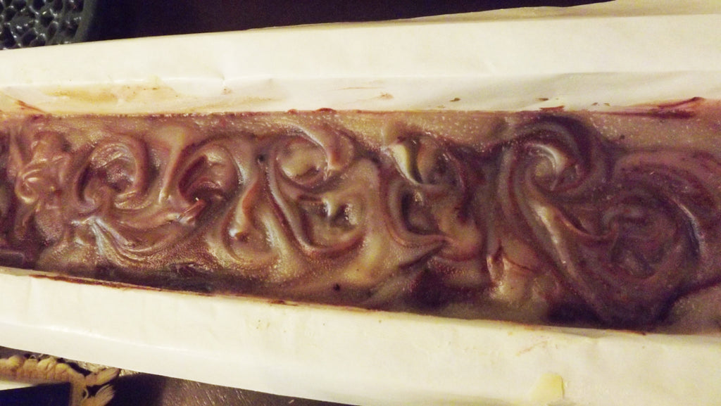 handmade vegan shea butter bar soap, certified organic ingredients including shea butter, coconut oil, extra virgin olive oil, phthalate free fragrance, patchouli essential oil, orange essential oil, cedarwood essential oil. Artisan crafted cold process soap made in small batches.