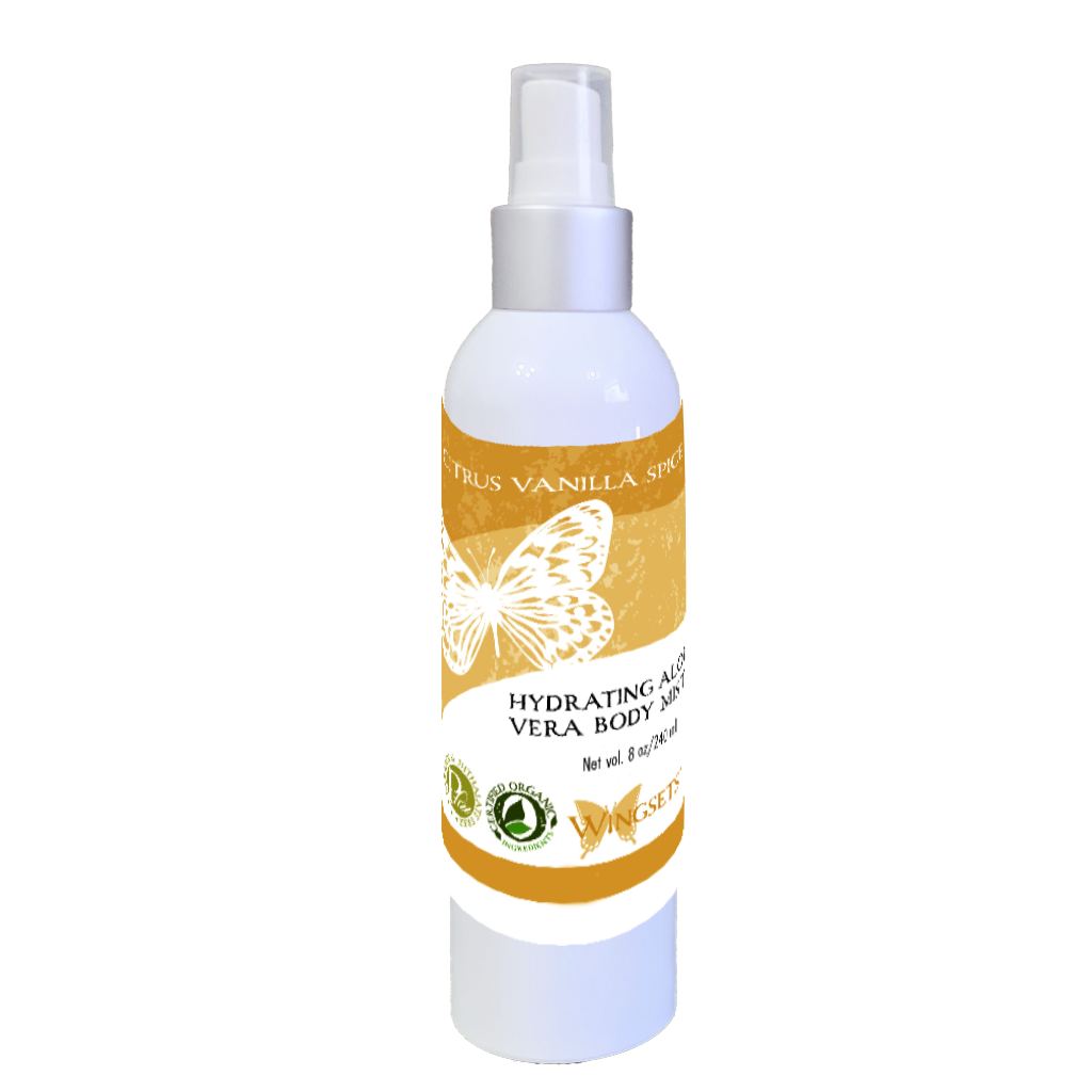 Women's Moisturizing Aloe Vera Body Mist - Citrus Vanilla Spice