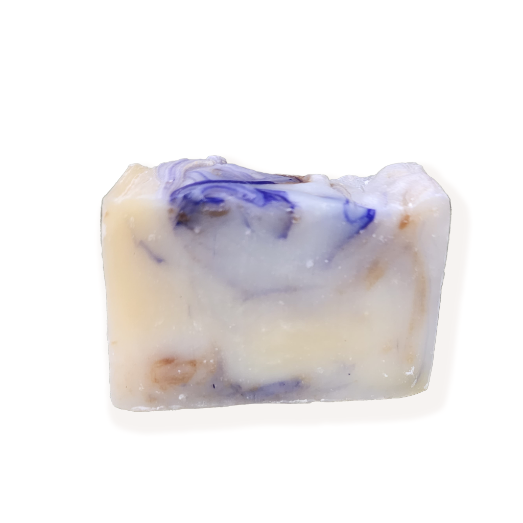 organic handmade soap for babies with lavender and chamomile organic flowers and organic essential oils of Bulgarian lavender and Roman chamomile, handmade, cold processed bar soap