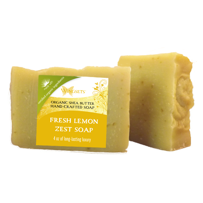 Fresh Lemon Zest Organic Bar Soap
