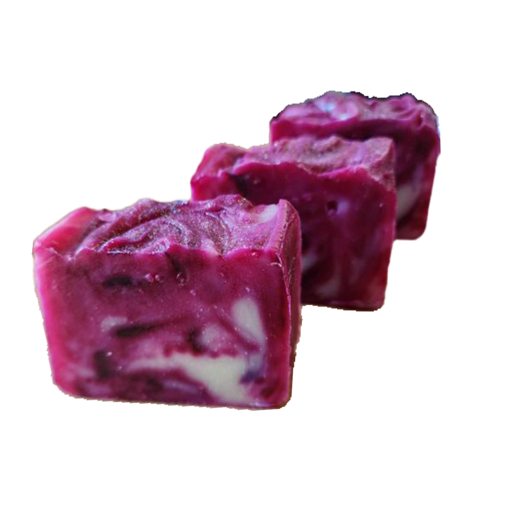 handcrafted cold process soap, certified organic ingredients, sparking plum holiday soap