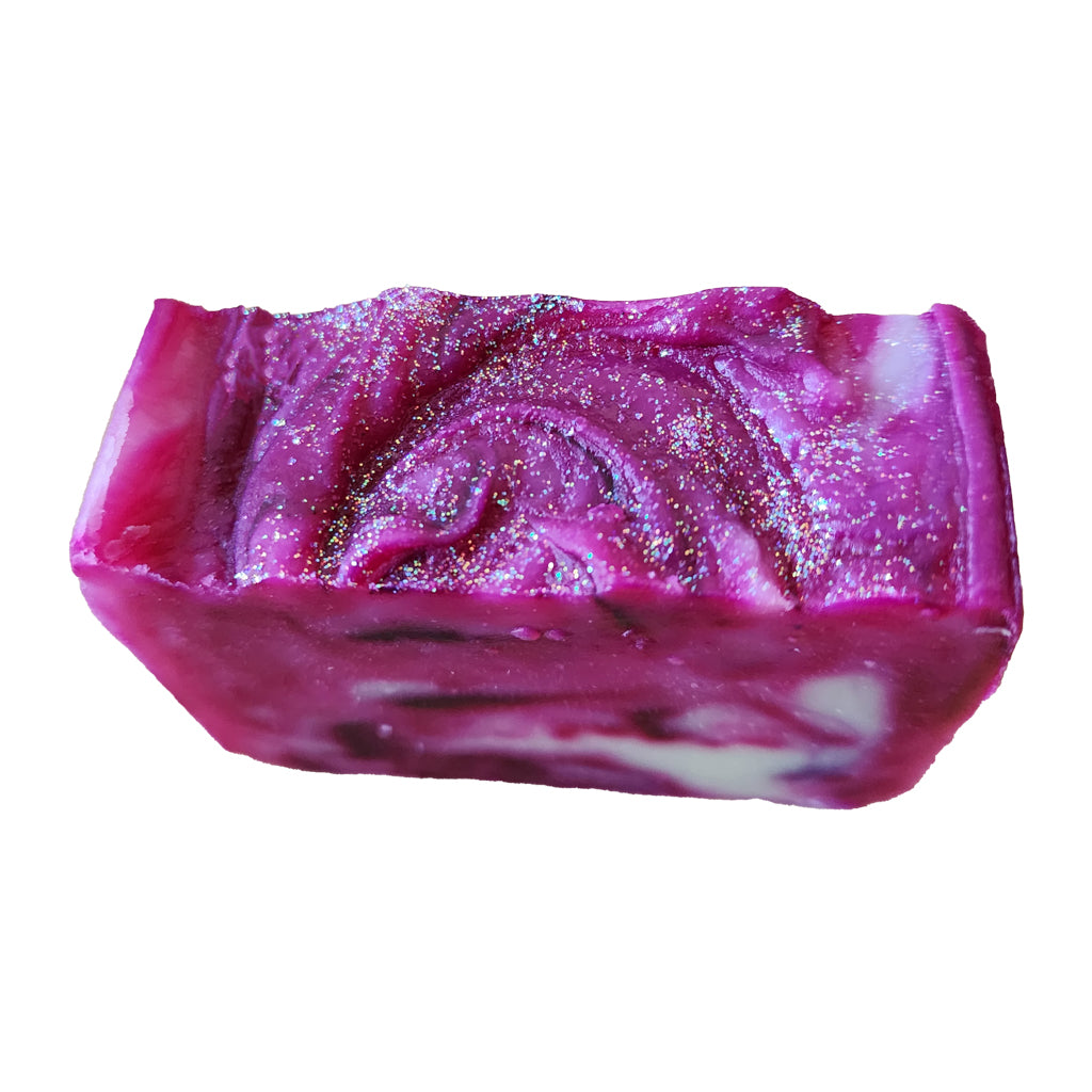 handcrafted cold process soap, certified organic ingredients, sparking plum holiday soap