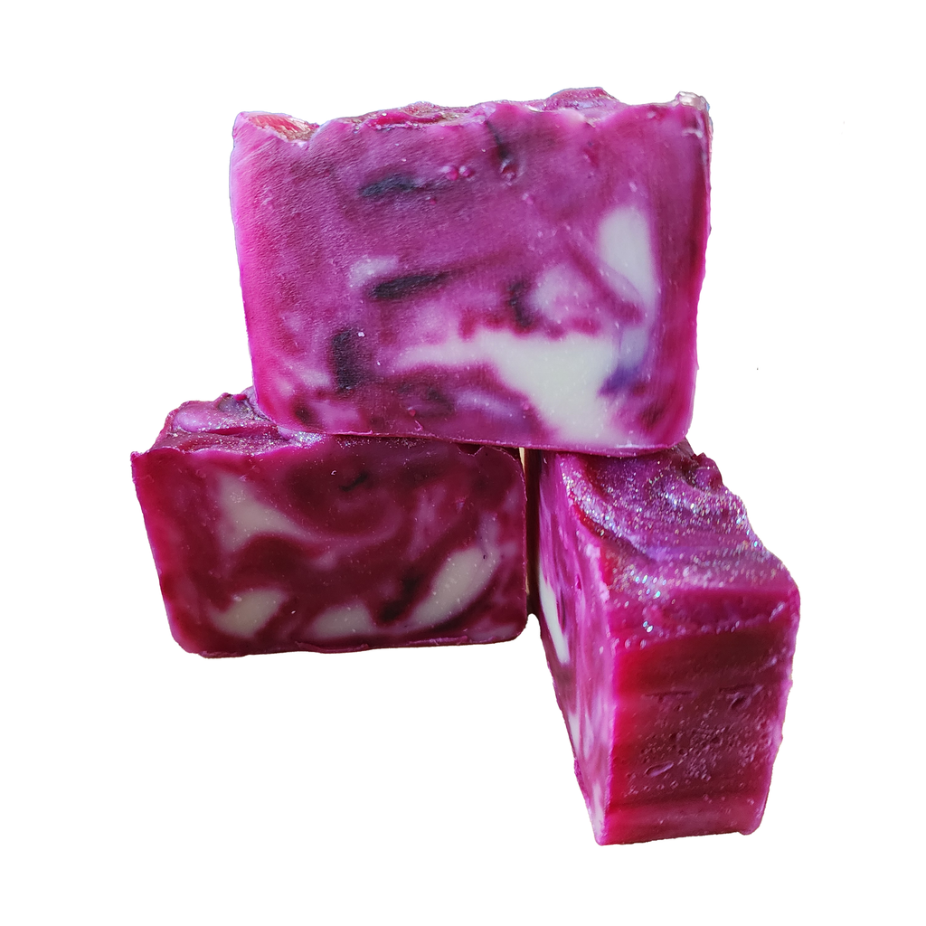 Holiday Sparkling Plum Handcrafted Soap - certified organic ingredients