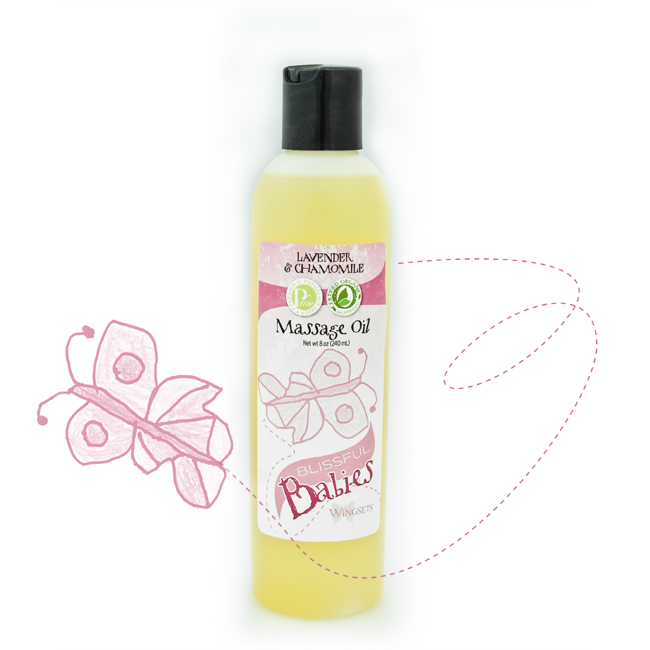 Blissful Babies Organic Massage Oil - Lavender Chamomile