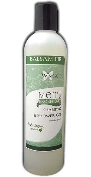 balsam fir aromatherapy organic mens shampoo shower gel