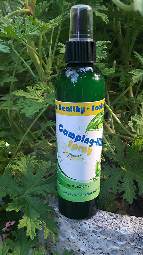 camping  hiking outdoor protection and skin soothing spray