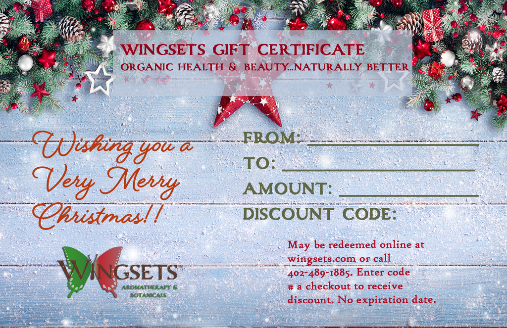 Christmas Gift Certificates
