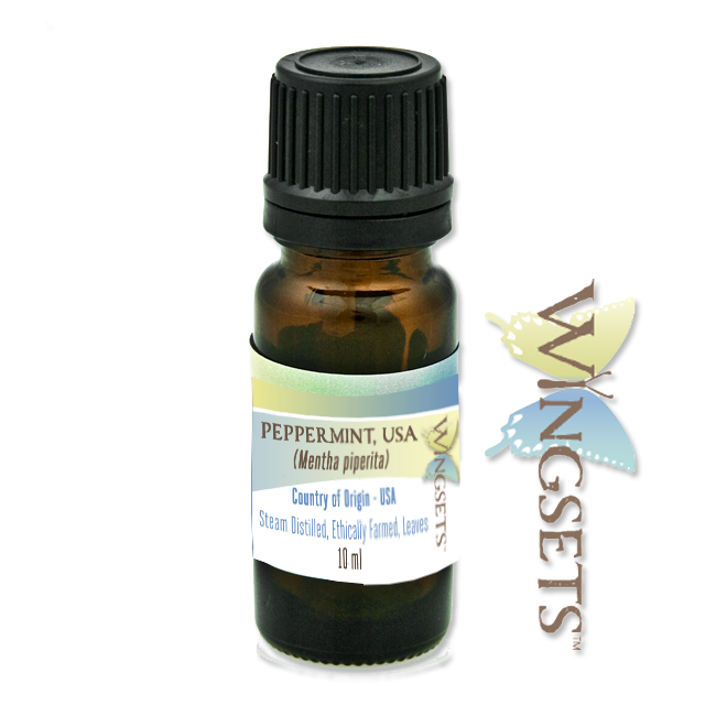 peppermint essential oil, USA, ethically farmed, undiluted, unadulterated, pure and natural, aromatherapeutic