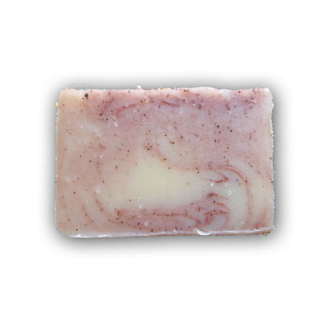 artisan crafted organic pomegranate soap made with certified organic ingredients