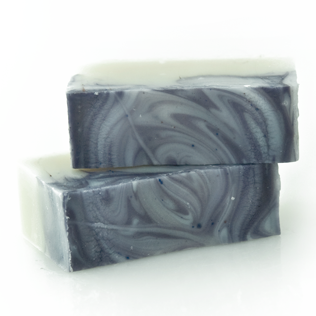 beautiful lavender swirled handmade organic soap for babies