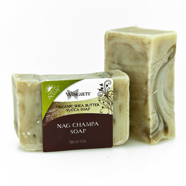 Handcrafted Nag Champa Bar Soap - certified organic ingredients