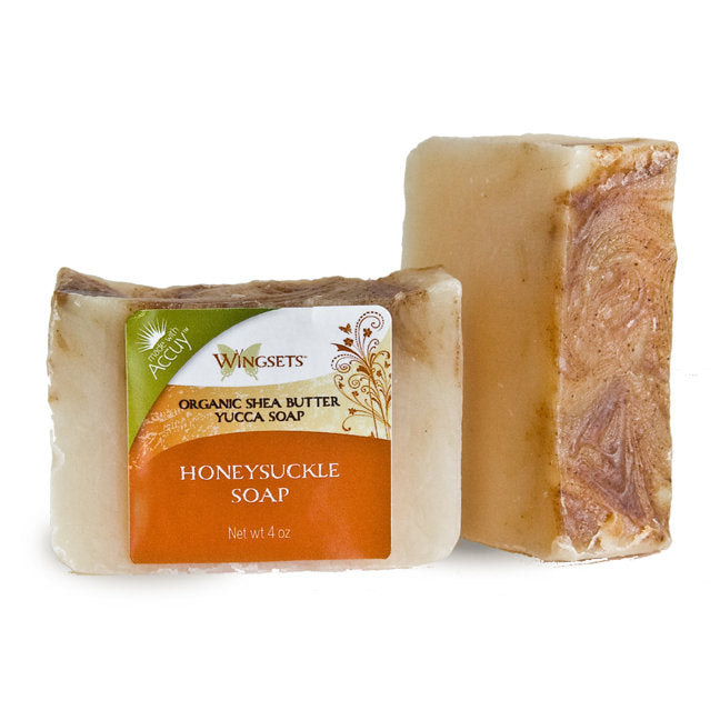 Handcrafted Honeysuckle Bar Soap - certified organic ingredients