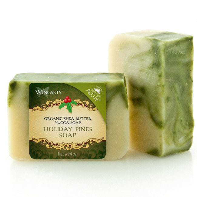 Holiday Christmas Pines Organic Soap - certified organic ingredients