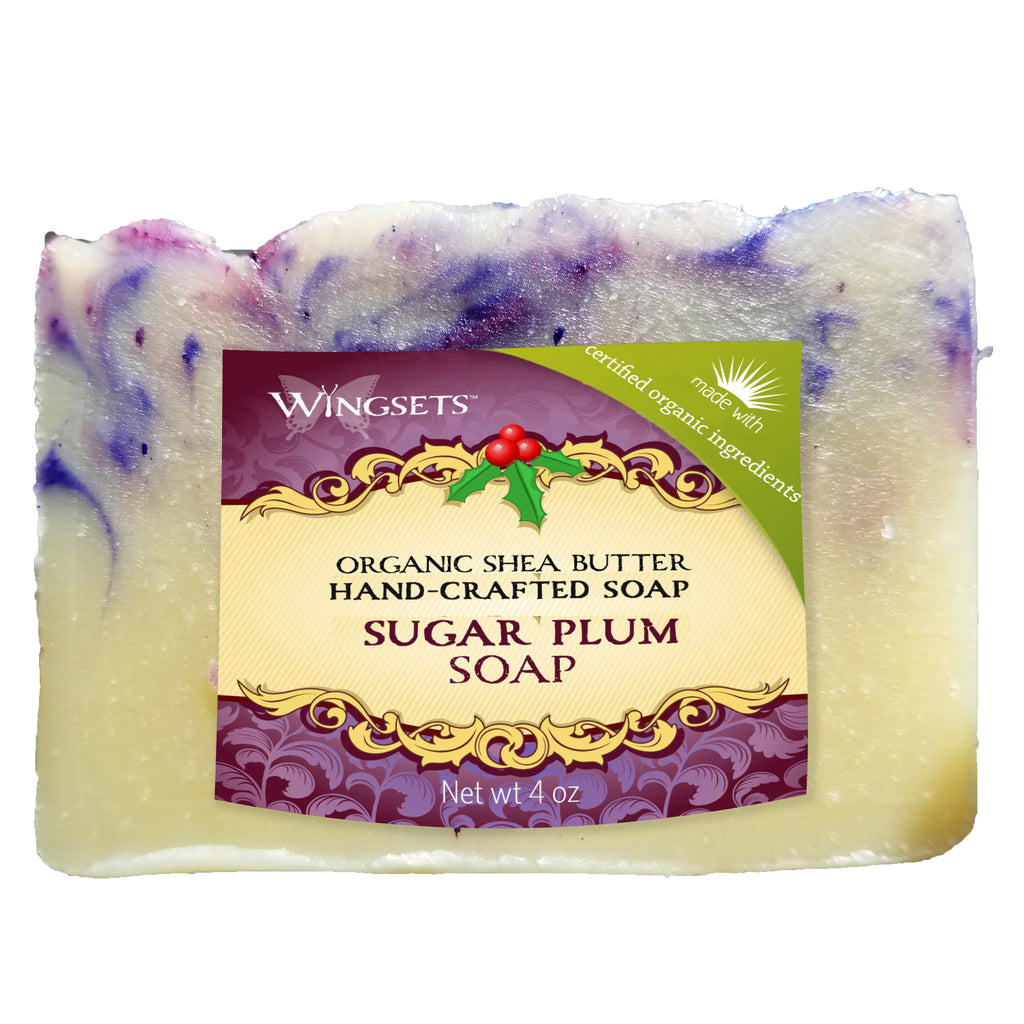 organic spiced sugar plum holiday soap with shea butter by Wingsets