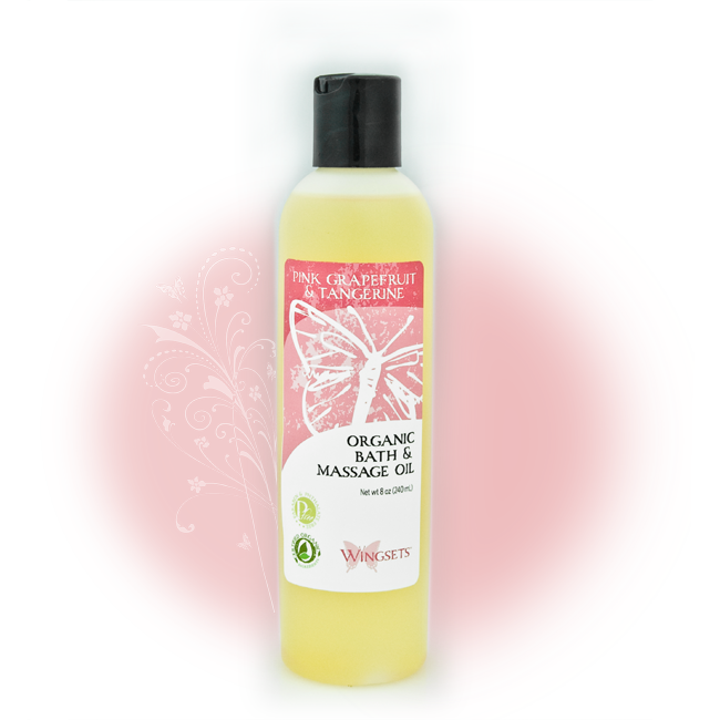 Women's Bath & Massage Oil - Pink Grapefruit and Tangerine